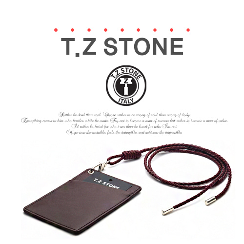 티지스톤-TZ1D227클래식 와인목걸이형 카드지갑(사선형)
